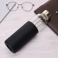 Factory Customization Hot Sale High Quality Heat-Resistant Bamboo Lid Glass Water Bottle